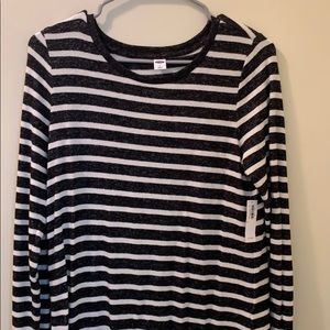 Old navy black/dark grey and white long sleeve